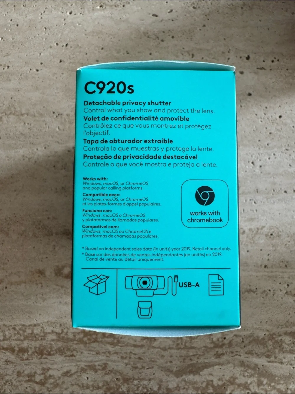 Logitech C920s Pro HD Webcam - Black